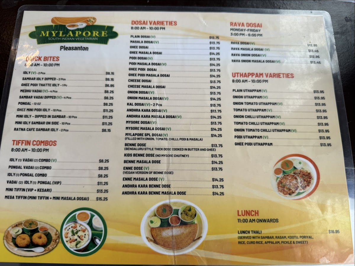 Mylapore South Indian Pleasanton Menu - Image 2